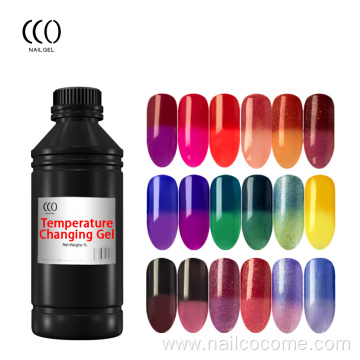 CCO Hot Sale OEM temperature change UV nail gel polish bulk